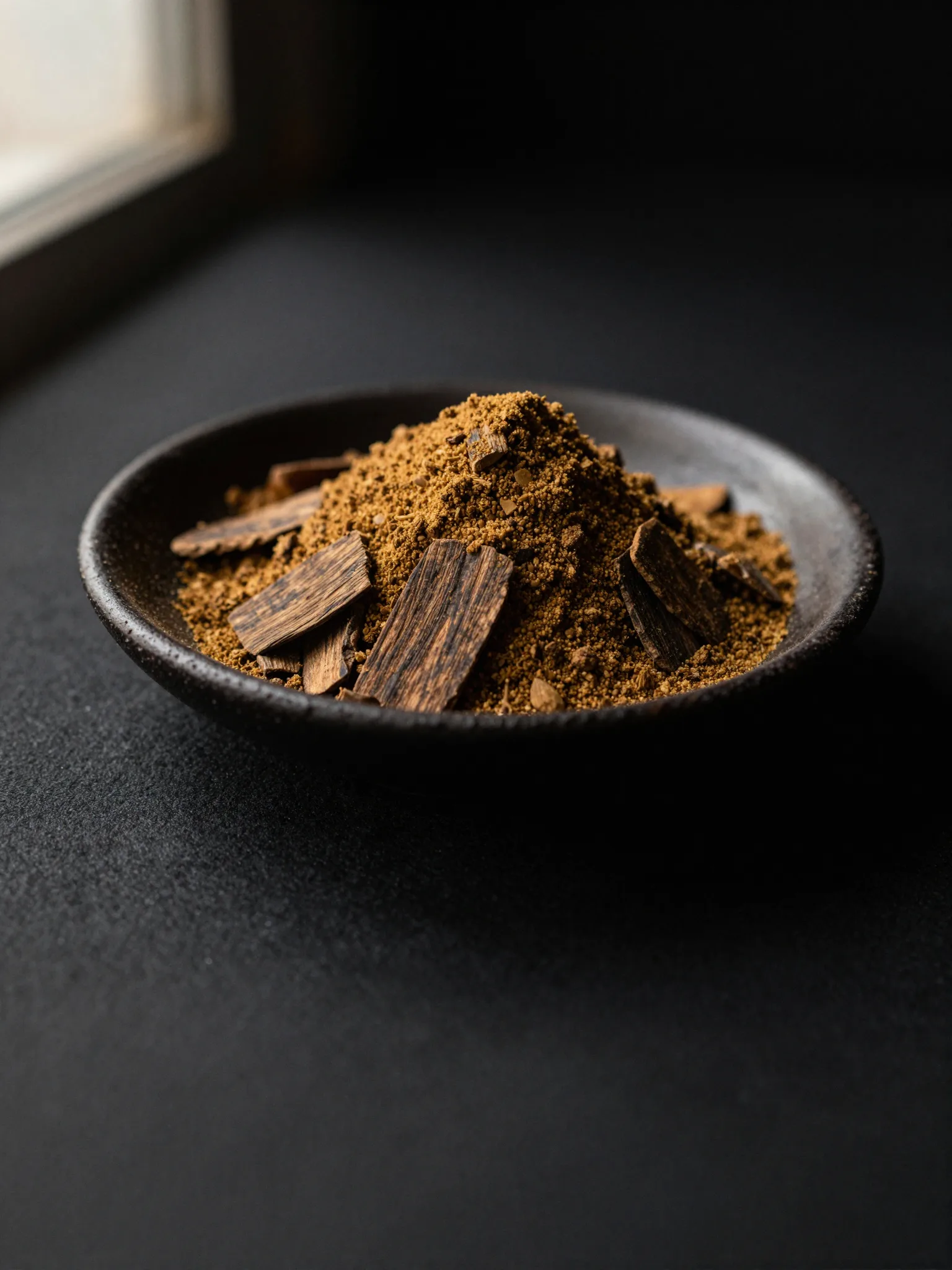 Sandalwood chips and powder